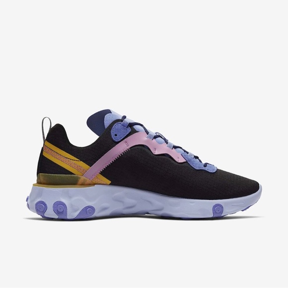 NWT Nike React Element 55 PRM Black/Magic Flamingo - Picture 2 of 6